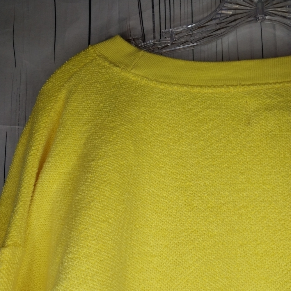 Express EXP Crewneck Vintage 90’s Yellow Retro Oversized Sweatshirt - Picture 13 of 14
